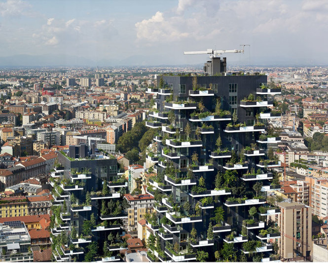 Tòa nhà xanh cao 117m ở Thụy Sĩ giúp lọc bụi, tiếng ồn 