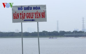 Sẽ cưỡng chế tháo dỡ sân tập golf không phép ở hồ điều hòa Yên Sở