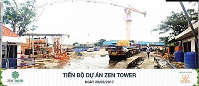 VietHome zen tower tien do thi cong