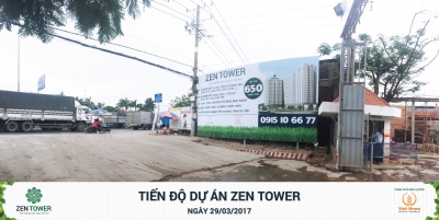 VietHome zen tower tien do thi cong 1