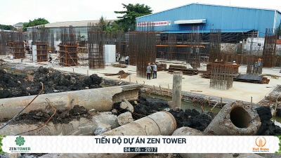 VietHome zen tower tien do thi cong 4 1