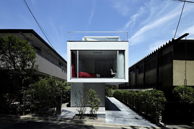 Ngắm nhà lầu Nhật theo lối kiến trúc hiện đại  