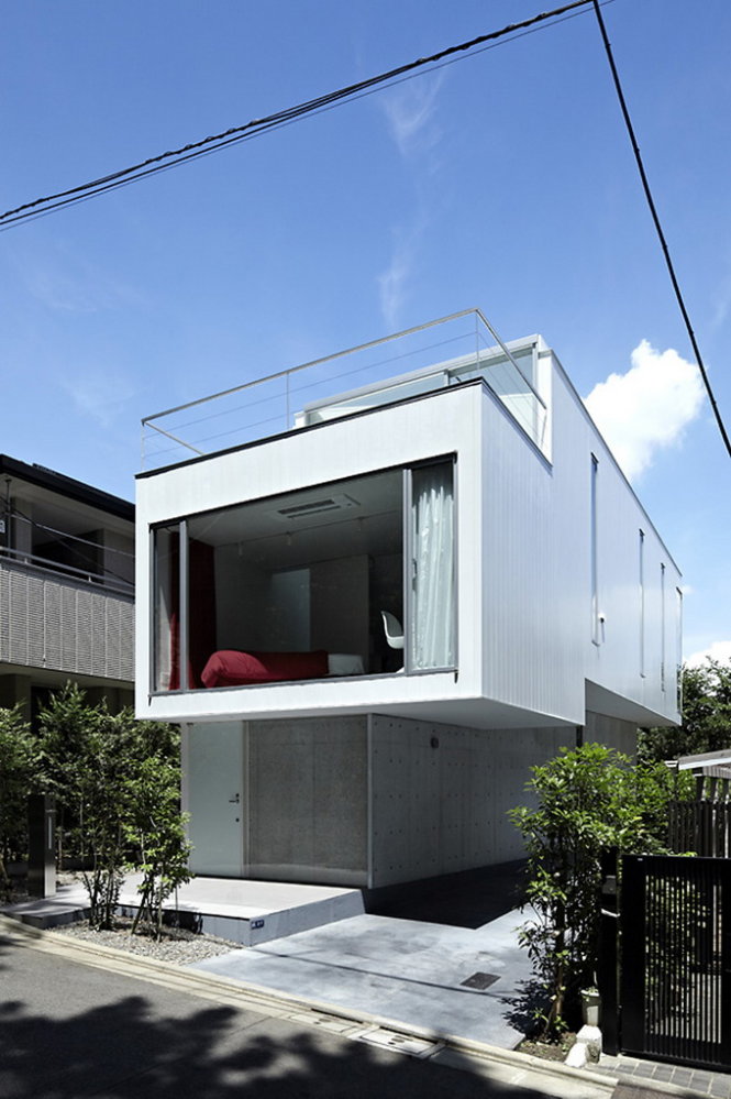 Ngắm nhà lầu Nhật theo lối kiến trúc hiện đại  